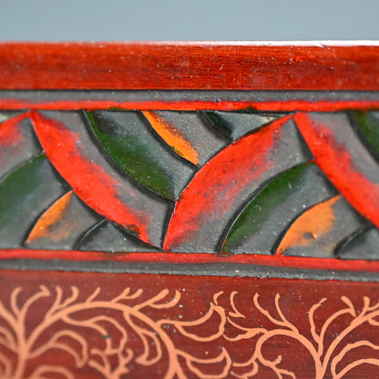 Sanuki-bori Carved and Lacquered Tray ー高橋 晥山 "讃岐彫盆"
