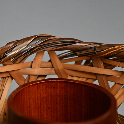 Bamboo Tea Room Basket ー西川 宗悦 “籠花入”