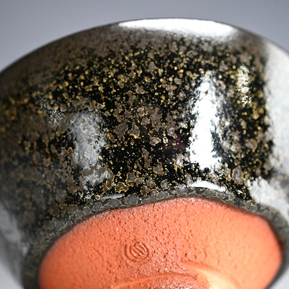 Fabulous Tenmoku Chawan Tea Bowl ー清水 卯一 “窯変天目釉 茶盌”