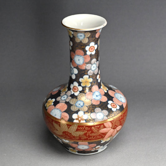 Antique Japanese Koransha Porcelain Vase ー香蘭社