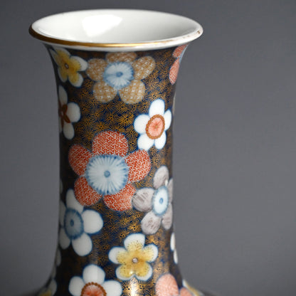 Antique Japanese Koransha Porcelain Vase ー香蘭社