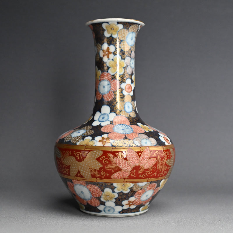 Antique Japanese Koransha Porcelain Vase ー香蘭社