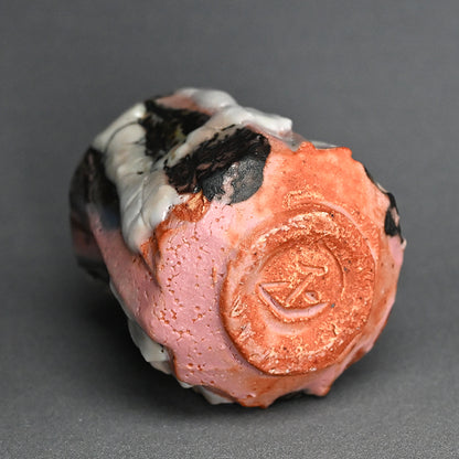 Rikkyu-Guro Yunomi Tea Bowl ー林 正太郎 "利休黒紫志野 湯呑"