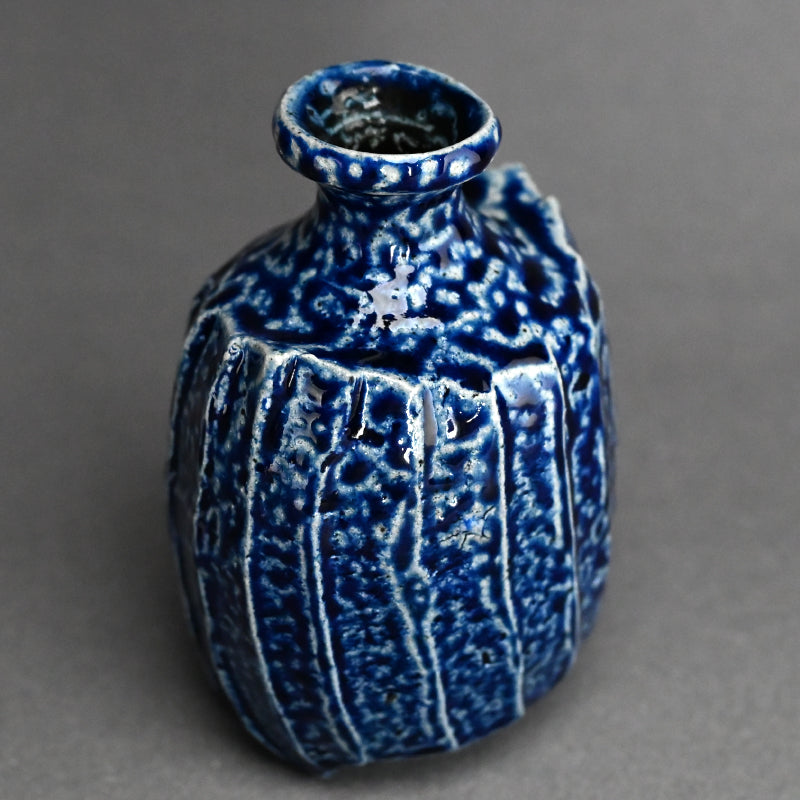 RARE! Salt Glazed Tokuri ー丸田 宗彦 “塩釉面取 徳利”