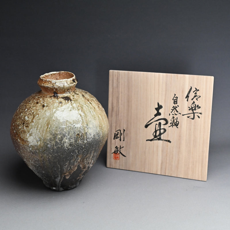 Teketoshi Shigaraki Tsubo ー古谷 剛敏 "信楽 自然釉 壷"