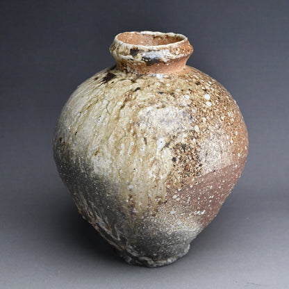 Teketoshi Shigaraki Tsubo ー古谷 剛敏 "信楽 自然釉 壷"