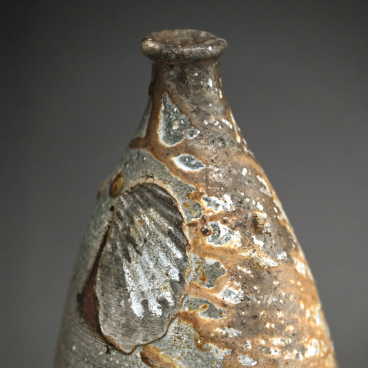 Yohen Hanaire Tamba Vase ー西端 正 "窯変花入"