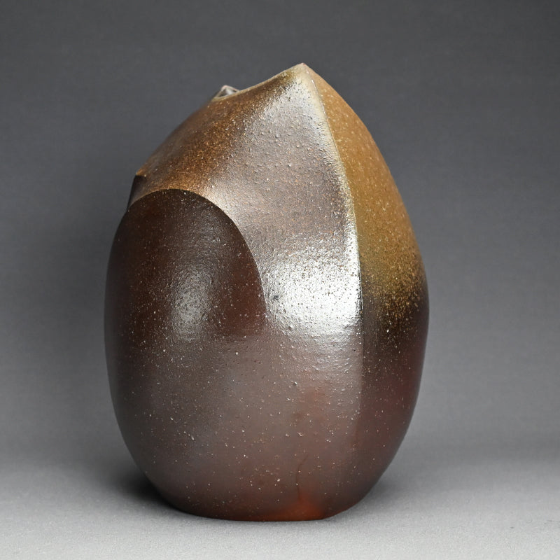 Bizen Henko Vase ー伊勢崎 創 "備前 扁壷"