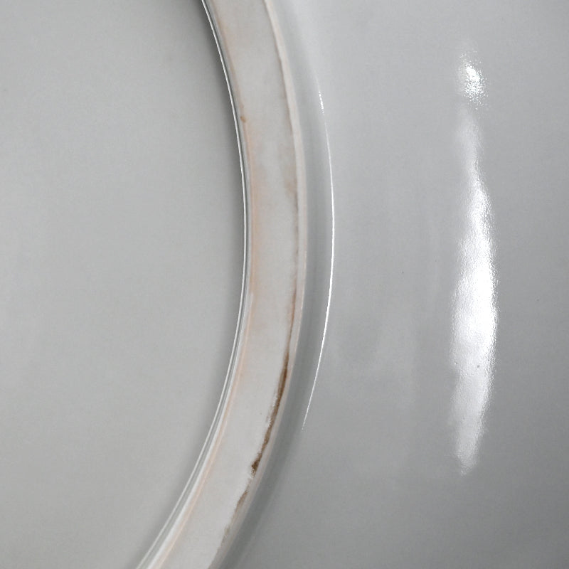 Massive Porcelain Lotus Platter ー橋詰 正英 "釉裏紅金彩蓮池図 大皿"