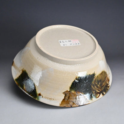 Grape Design Exhibited Vase ー武田 敏男 "鉄銅彩葡萄文鉢"