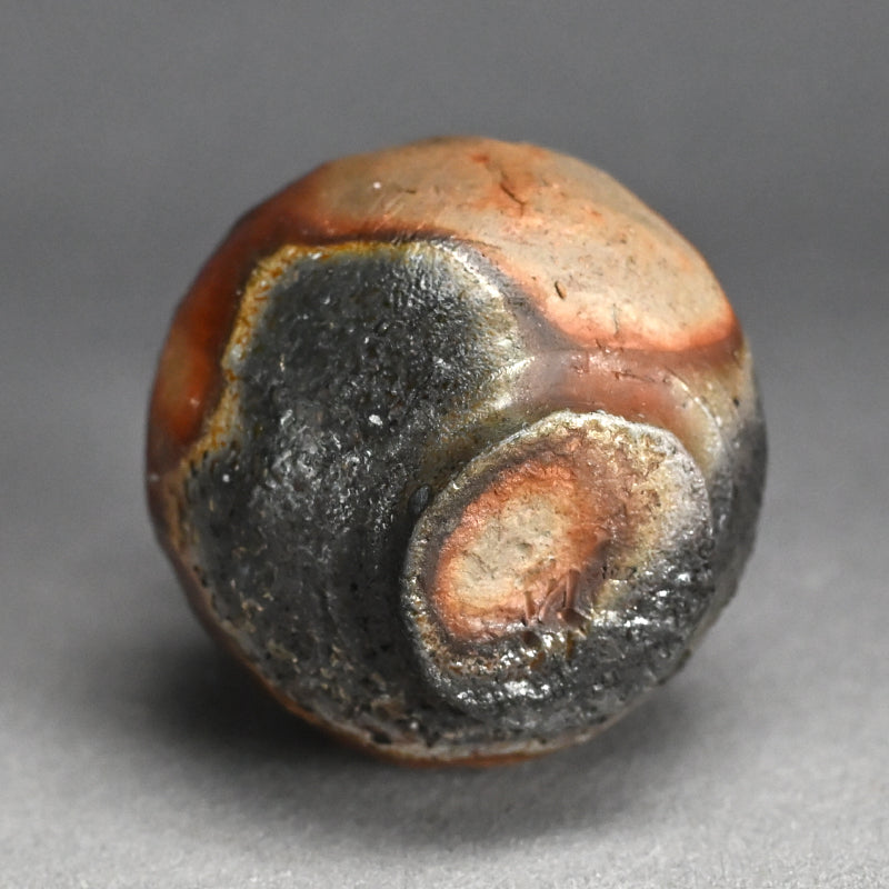 Bizen Yohen Tokkuri Sake Flask ー森 丁斎 “備前 手造り 窯変耳付徳利”