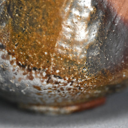 Bizen Yohen Chawan Tea Bowl ー森 丁斎 “備前 窯変茶盌”