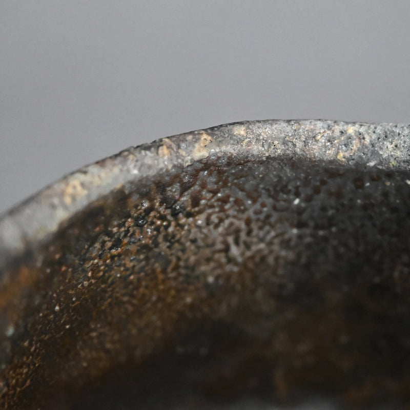 Bizen Yohen Chawan Tea Bowl ー森 丁斎 “備前 窯変茶盌”