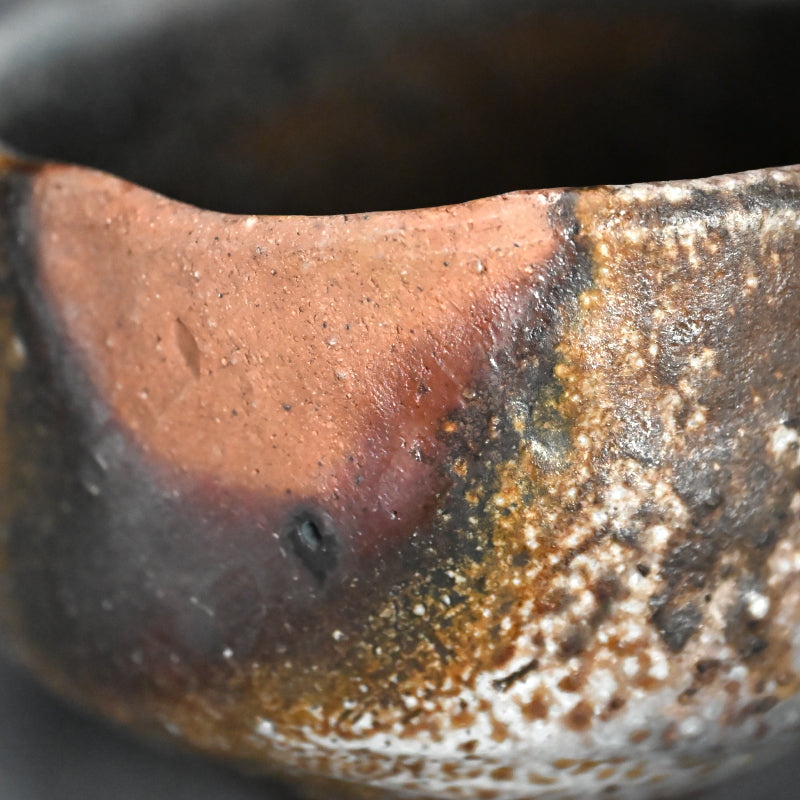 Bizen Yohen Chawan Tea Bowl ー森 丁斎 “備前 窯変茶盌”
