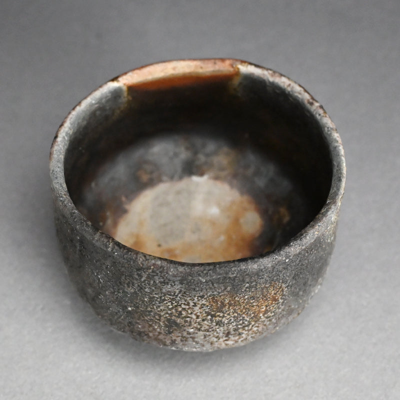 Bizen Yohen Chawan Tea Bowl ー森 丁斎 “備前 窯変茶盌”