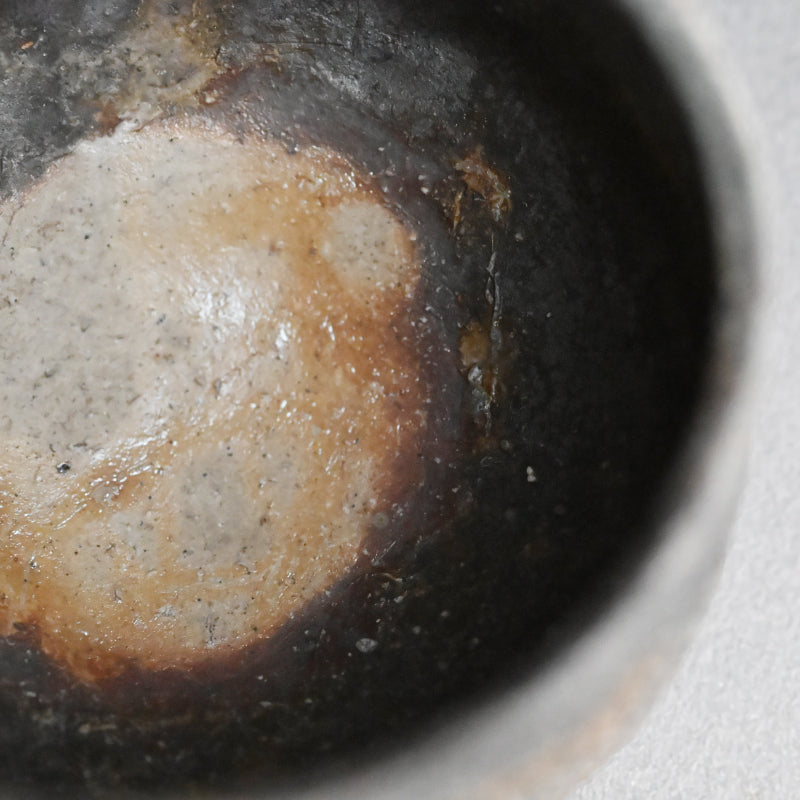 Bizen Yohen Chawan Tea Bowl ー森 丁斎 “備前 窯変茶盌”