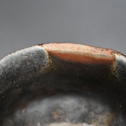 Bizen Yohen Chawan Tea Bowl ー森 丁斎 “備前 窯変茶盌”
