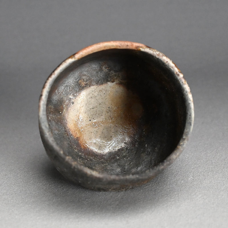 Bizen Yohen Chawan Tea Bowl ー森 丁斎 “備前 窯変茶盌”