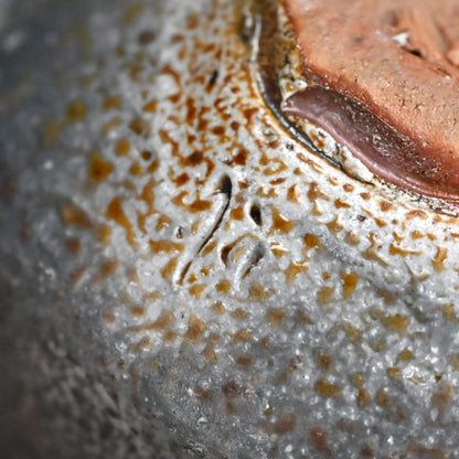 Bizen Yohen Chawan Tea Bowl ー森 丁斎 “備前 窯変茶盌”