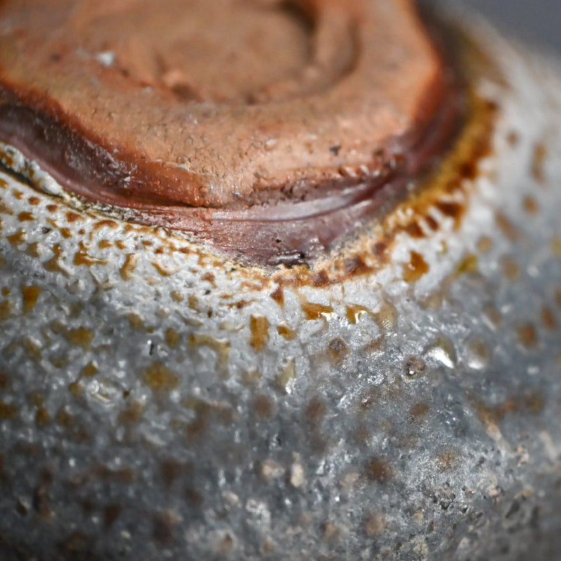 Bizen Yohen Chawan Tea Bowl ー森 丁斎 “備前 窯変茶盌”