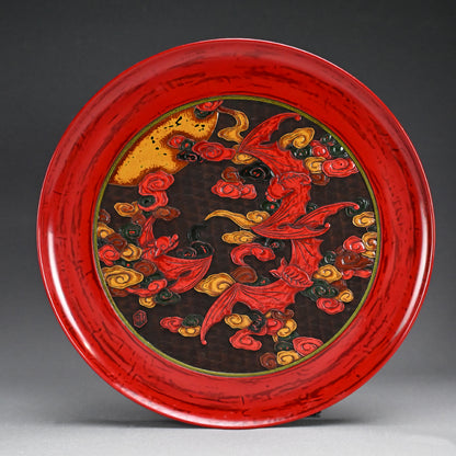 Sanuki-bori Lacquer Tray by Shiseki-sanjin ー紫石 山人 “香盆”