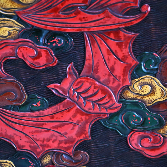 Sanuki-bori Lacquer Tray by Shiseki-sanjin ー紫石 山人 “香盆”