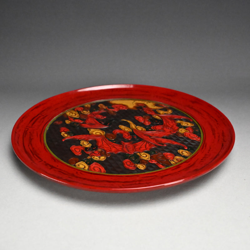 Sanuki-bori Lacquer Tray by Shiseki-sanjin ー紫石 山人 “香盆”