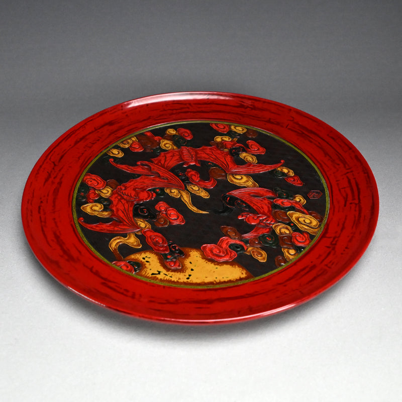 Sanuki-bori Lacquer Tray by Shiseki-sanjin ー紫石 山人 “香盆”