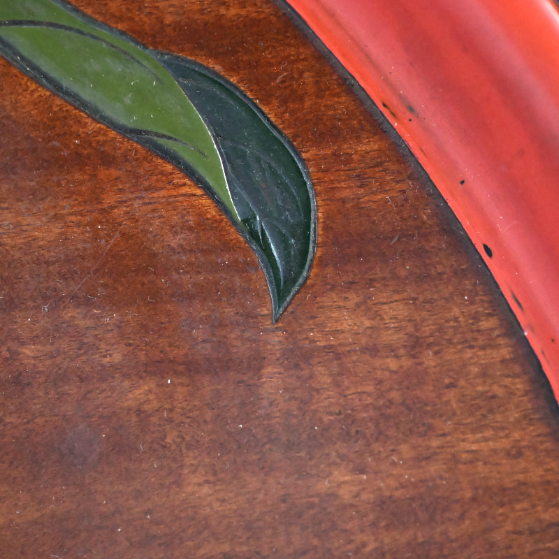 Sanuki-bori Lacquer Tray, Crow & Persimmon by Myosetsu