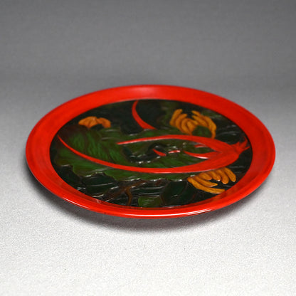 Boxed Sanuki-bori 5 pc. Tray Set ー森 象堂 "讃岐彫 小吸物膳"