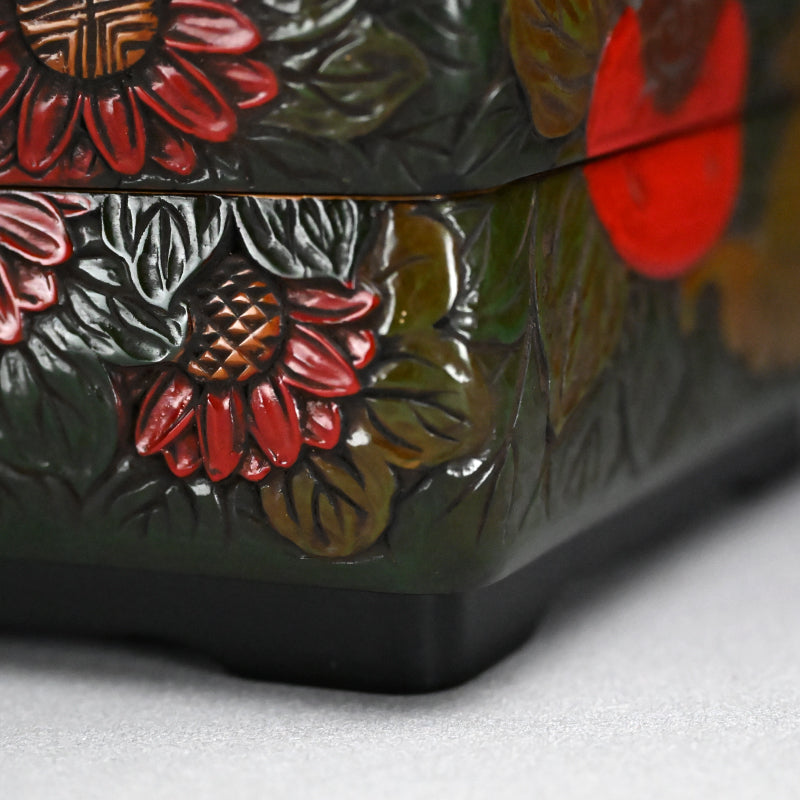 Sanuki-bori Jubako Lacquer Stacking Box by Kenjo