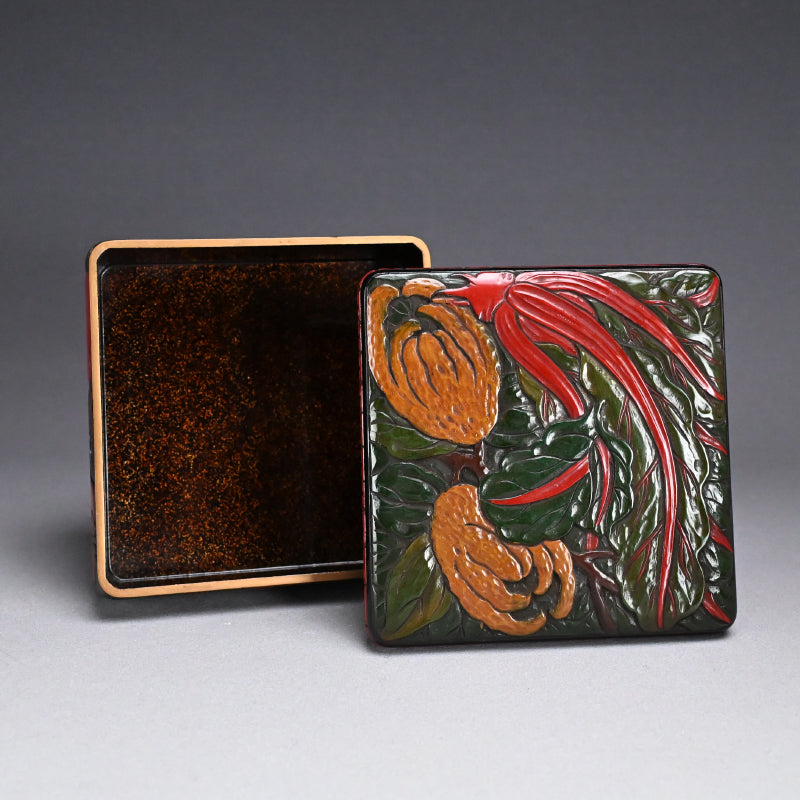 Sanuki-bori Jubako Lacquer Stacking Box by Kenjo