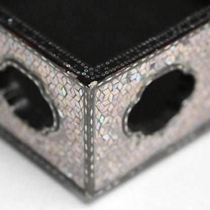 Edo p. Japanese Lacquer Box, with Mother of Pearl Inlay
