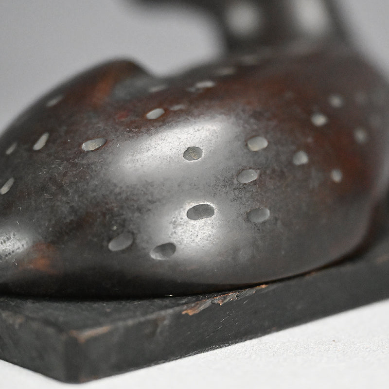 Japanese Deer Okimono Bronze Sculpture ー初代 中島 保美 "鋳銅鹿置物"
