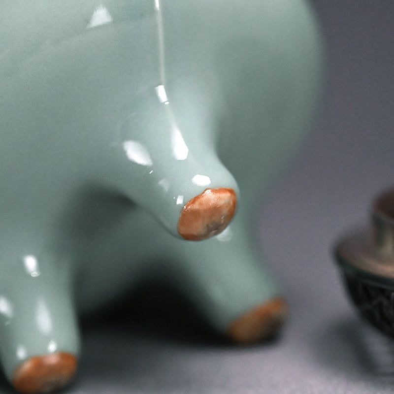 Celadon Koro Incense Burner ー宮永 東山 "青瓷袴腰 香爐"