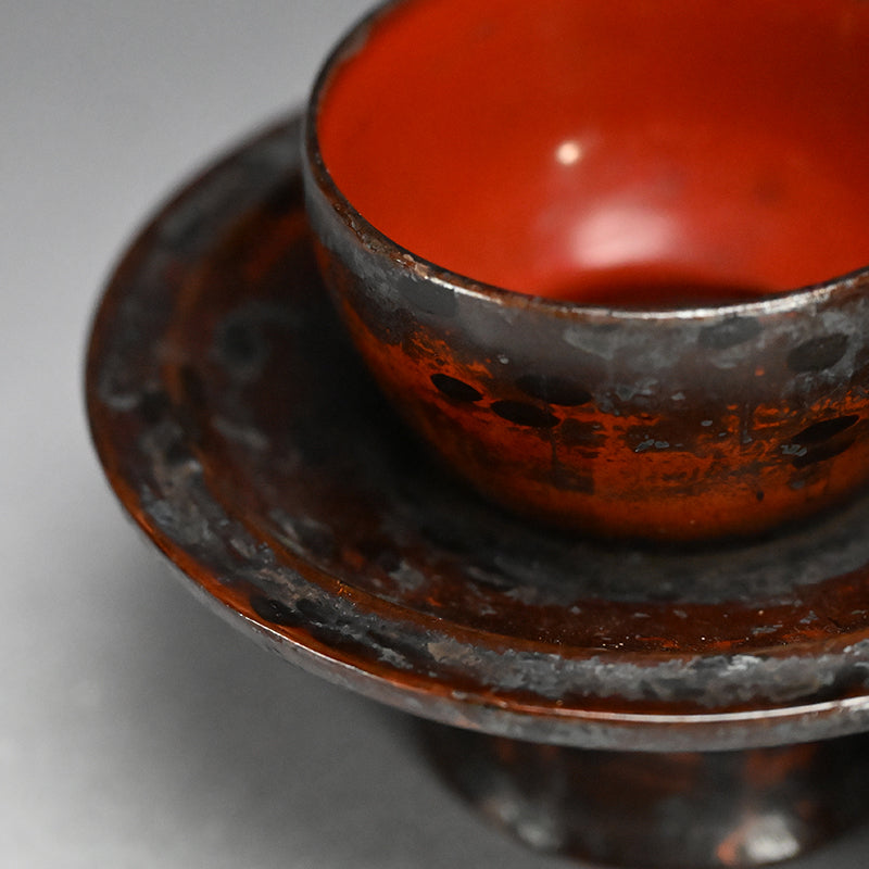 Antique Yellow Tenmoku Chawan Tea Bowl
