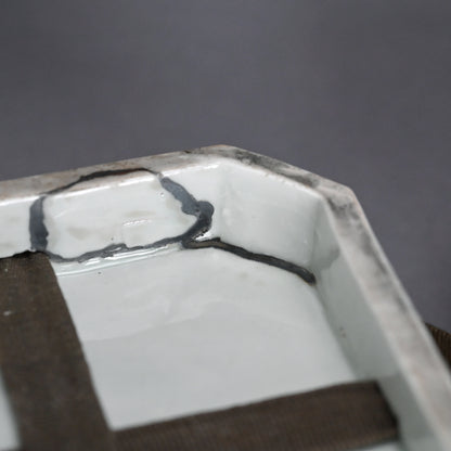 Porcelain Stacking Box Set Decorated ー藤井 達吉 "染付竹文 重箱"