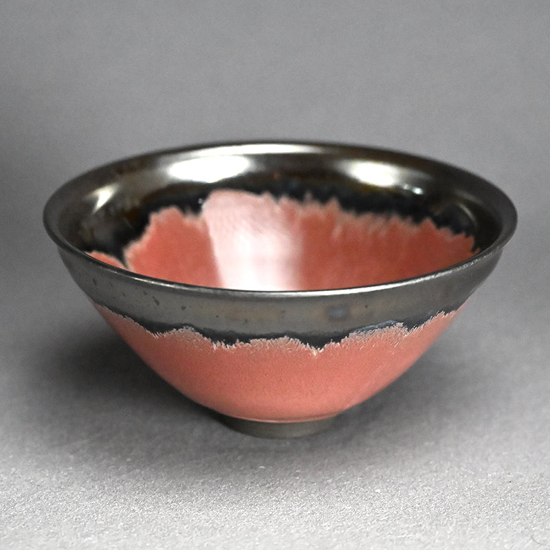 Black-Clay Chawan Tea Bowl ー永草 陽平 “流彩黒泥茶碗”