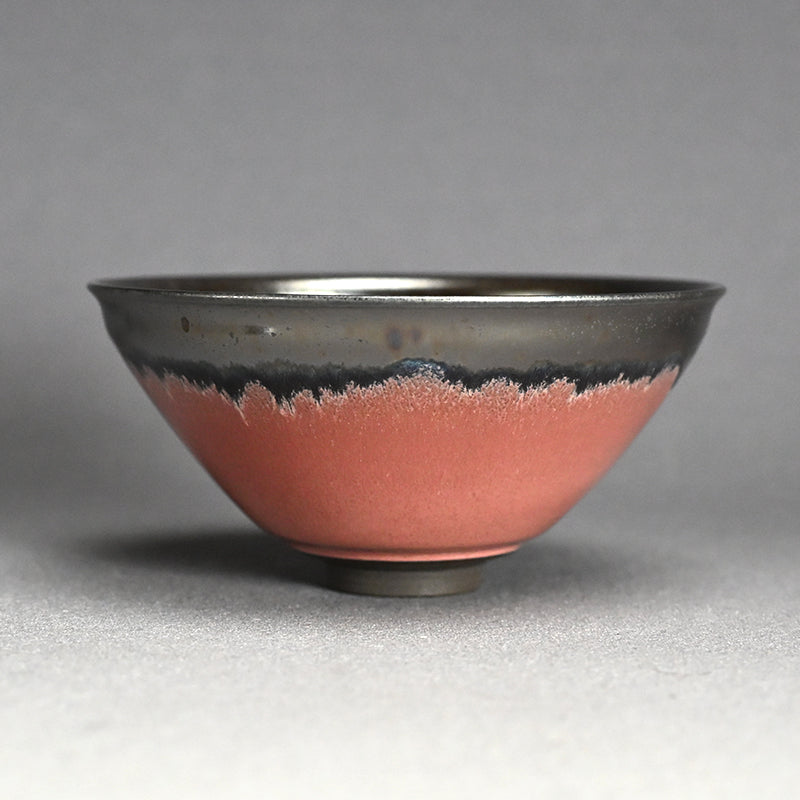 Black-Clay Chawan Tea Bowl ー永草 陽平 “流彩黒泥茶碗”