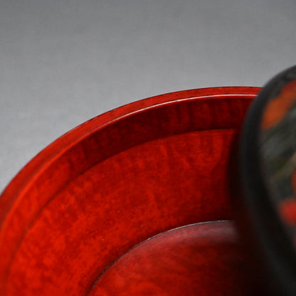 Sanuki-bori Carved & Lacquered Container by Kozan