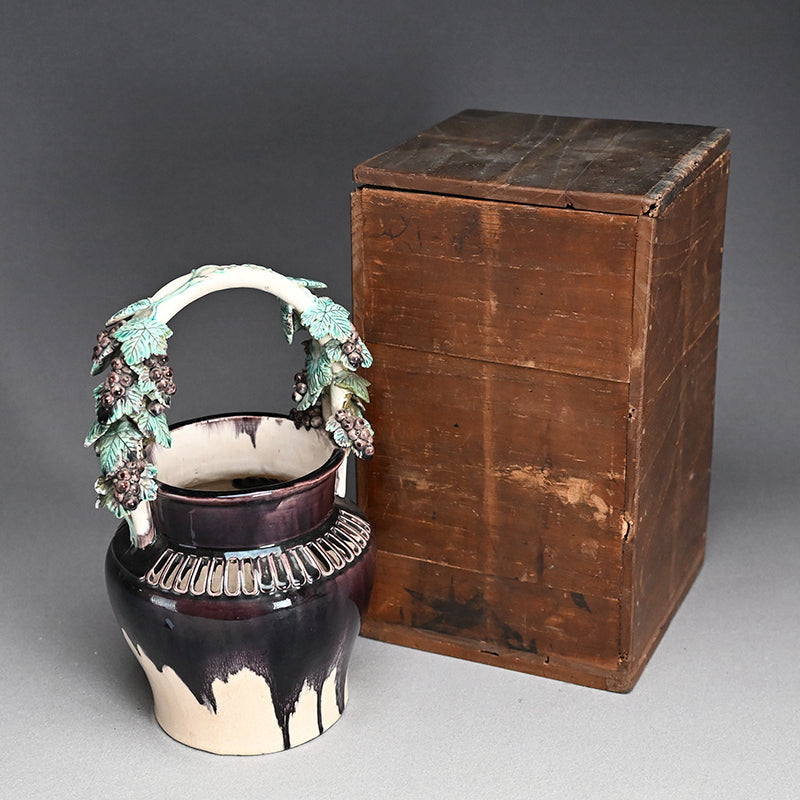 珉平焼 陶器花瓶
