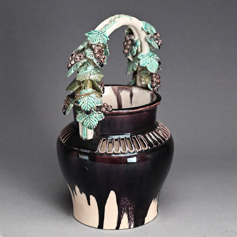 珉平焼 陶器花瓶