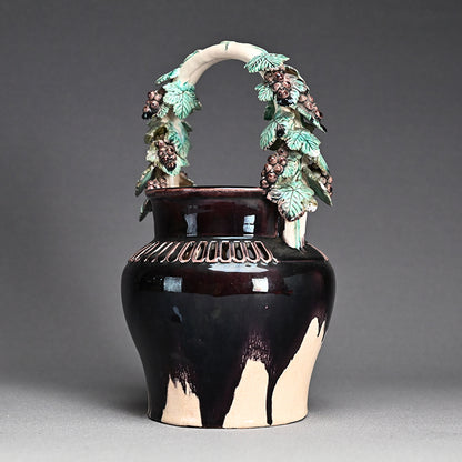 珉平焼 陶器花瓶