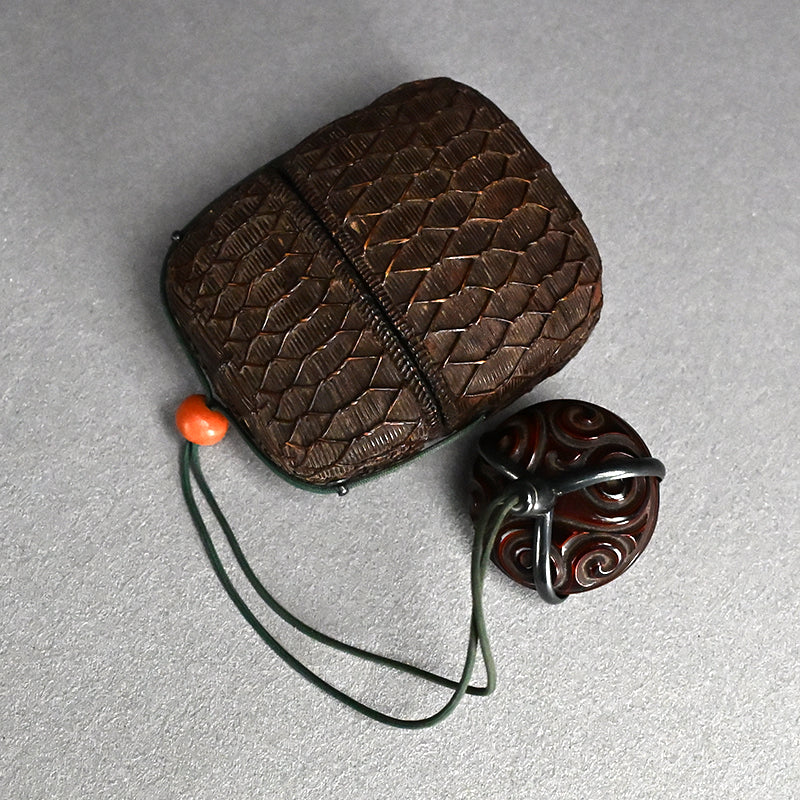 Rare! Antique Japanese Inro Portable Maccha Tea Set