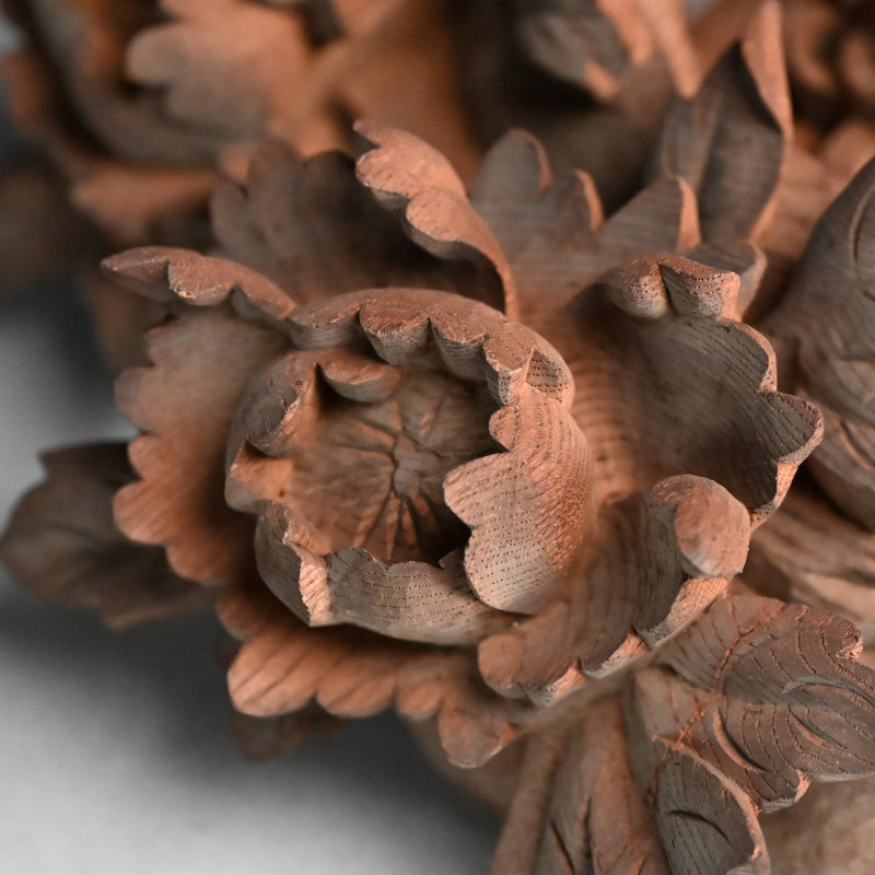 Carved Image of Carp Ascending a Waterfall