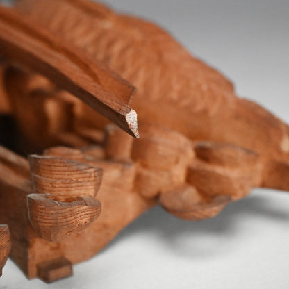 Carved Image of Carp Ascending a Waterfall