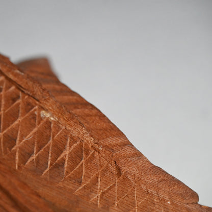 Carved Image of Carp Ascending a Waterfall