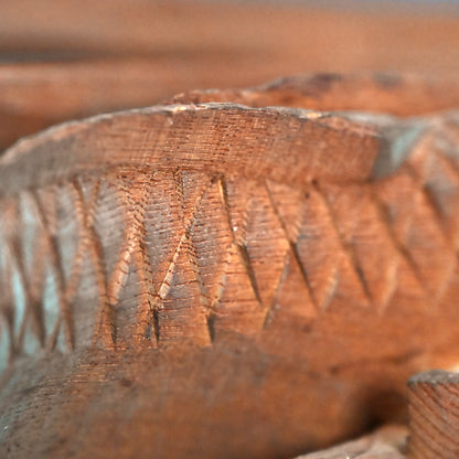 Carved Image of Carp Ascending a Waterfall