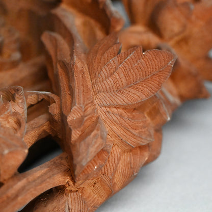 Carved Image of Carp Ascending a Waterfall