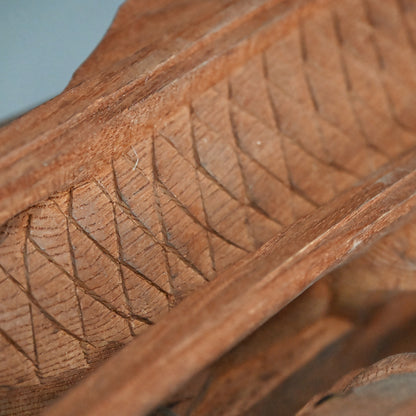 Carved Image of Carp Ascending a Waterfall